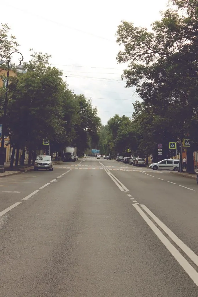 Кронштадт. Центральная улица в час пик